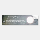 Serenity Prayer Moon Inspirerend Bumpersticker (Voorkant)