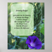 Serenity Prayer Morning Glory Inspirerend Poster (Voorkant)