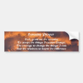Serenity Prayer Morning Sky Inspirerend Bumpersticker (Voorkant)