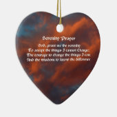 Serenity Prayer Morning Sky Inspirerend Keramisch Ornament (Rechts)