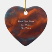 Serenity Prayer Morning Sky Inspirerend Keramisch Ornament (Achterkant)