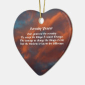 Serenity Prayer Morning Sky Inspirerend Keramisch Ornament (Links)