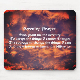 Serenity Prayer Morning Sky Inspirerend Muismat