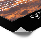 Serenity Prayer Morning Sky Inspirerend Poster (Hoek)