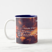 Serenity Prayer Morning Sky Inspirerend Tweekleurige Koffiemok (Links)