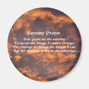 Serenity Prayer Morning Sky Magnet