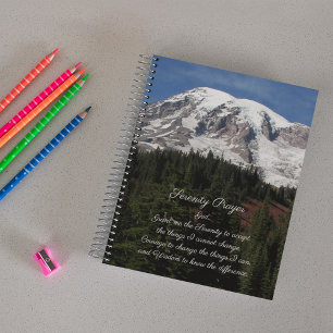 Serenity Prayer Mount Rainier Photo Notitieboek