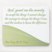 Serenity Prayer Mousepad Muismat (Voorkant)