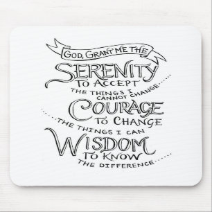 Serenity Prayer Mousepad Muismat