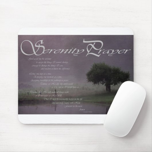 Serenity Prayer Muismat (Met muis)