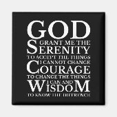 Serenity Prayer Na Aa Sober Recovery Magneet (Voorkant)