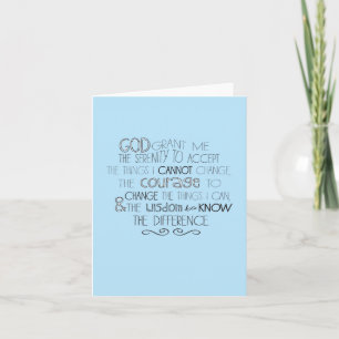 Serenity Prayer Notecards Kaart