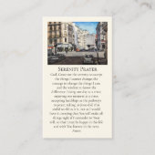Serenity Prayer of Paris Red Violet Yellow Blue Visitekaartje (Voorkant)