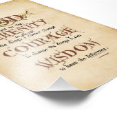 Serenity Prayer: Old English Antiek, Recovery Foto Afdruk (Hoek)