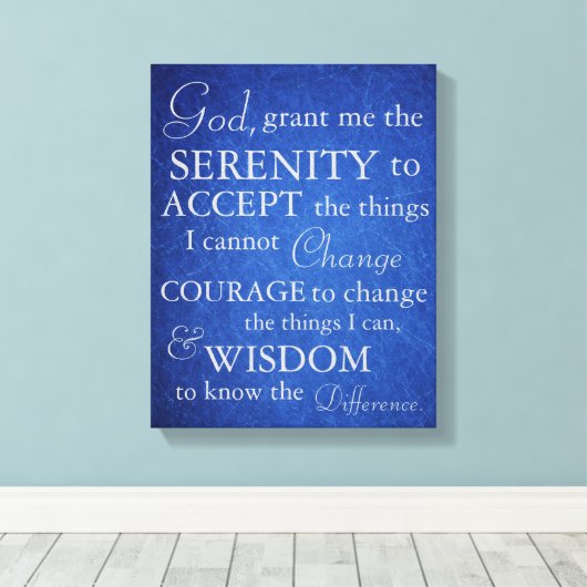 Serenity Prayer op Canvas (Insitu (Houten vloer))