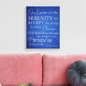 Serenity Prayer op Canvas (Insitu (Woonkamer))