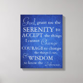 Serenity Prayer op Canvas Afdruk (Voorkant)