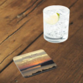 Serenity Prayer Oranje Seascape Sunset Bier Onderzetter