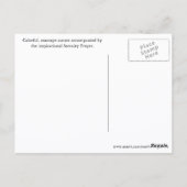 Serenity Prayer Oranje Seascape Sunset Briefkaart (Achterkant)