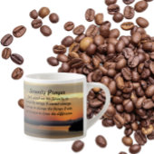 Serenity Prayer Oranje Seascape Sunset Espresso Kop