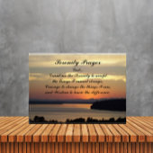 Serenity Prayer Oranje Seascape Sunset Fotoblokken