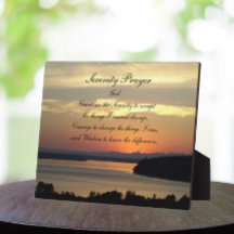 Serenity Prayer Oranje Seascape Sunset