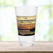Serenity Prayer Oranje Seascape Sunset Glas