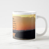 Serenity Prayer Oranje Seascape Sunset Grote Koffiekop (Rechts)
