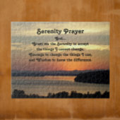 Serenity Prayer Oranje Seascape Sunset Legpuzzel