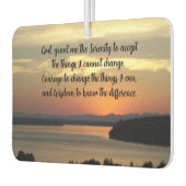 Serenity Prayer Oranje Seascape Sunset Luchtverfrisser (Links)