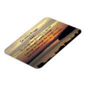 Serenity Prayer Oranje Seascape Sunset Magneet (Linkerzijde)