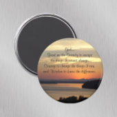 Serenity Prayer Oranje Seascape Sunset Magneet