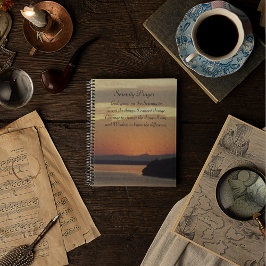 Serenity Prayer Oranje Seascape Sunset Photo Planner