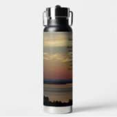 Serenity Prayer Oranje Seascape Sunset Waterfles (Voorkant)