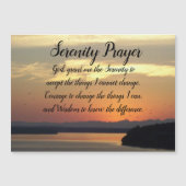 Serenity Prayer Oranje Sunset Photo Magnetic Card (Voorkant)