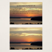 Serenity Prayer Oranje Sunset Profile Card Visitekaartjes (Voorkant /achterkant)
