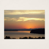 Serenity Prayer Oranje Sunset Profile Card Visitekaartjes (Achterkant)