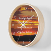 Serenity Prayer Oranje zonsondergang landschap (Hoek)