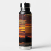 Serenity Prayer Oranje zonsondergang landschap Waterfles (Rechts)