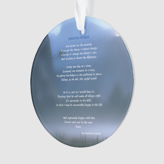 Serenity Prayer Ornament (voorkant)