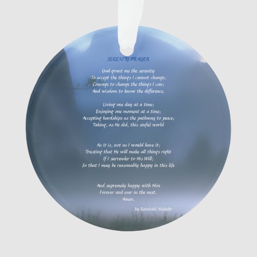 Serenity Prayer Ornament (voorkant)