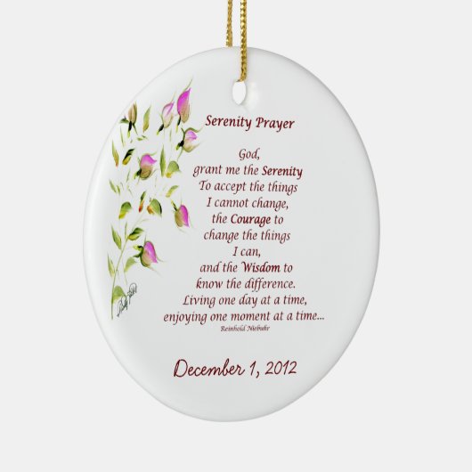 Serenity Prayer Ornament (Rechts)