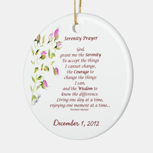 Serenity Prayer Ornament (Links)