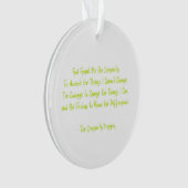 Serenity Prayer Ornament (voorkant)