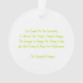 Serenity Prayer Ornament (voorkant)