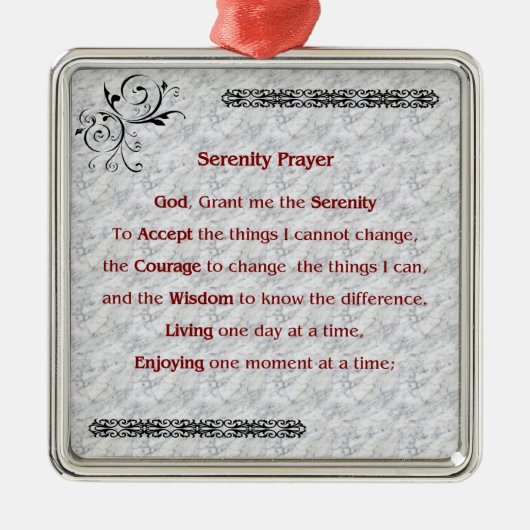 Serenity Prayer Ornament (Voorkant)