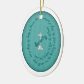 Serenity Prayer Oval Ornament (Links)