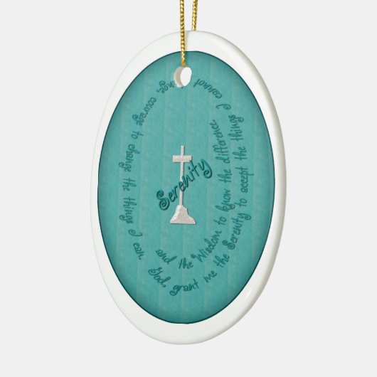 Serenity Prayer Oval Ornament (Links)