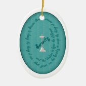 Serenity Prayer Oval Ornament (Voorkant)
