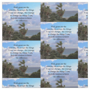 SERENITY PRAYER PALM TREE FOTOONTWERP STOF